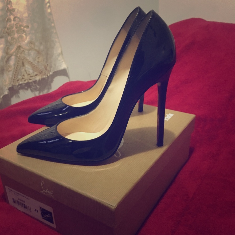 Christian Louboutin Black Pigalle 120 pumps